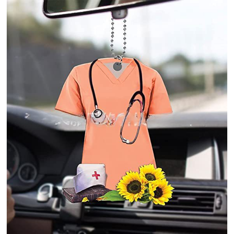 Wholesale Acrylic Nurse Uniform Car Hanging Decoration